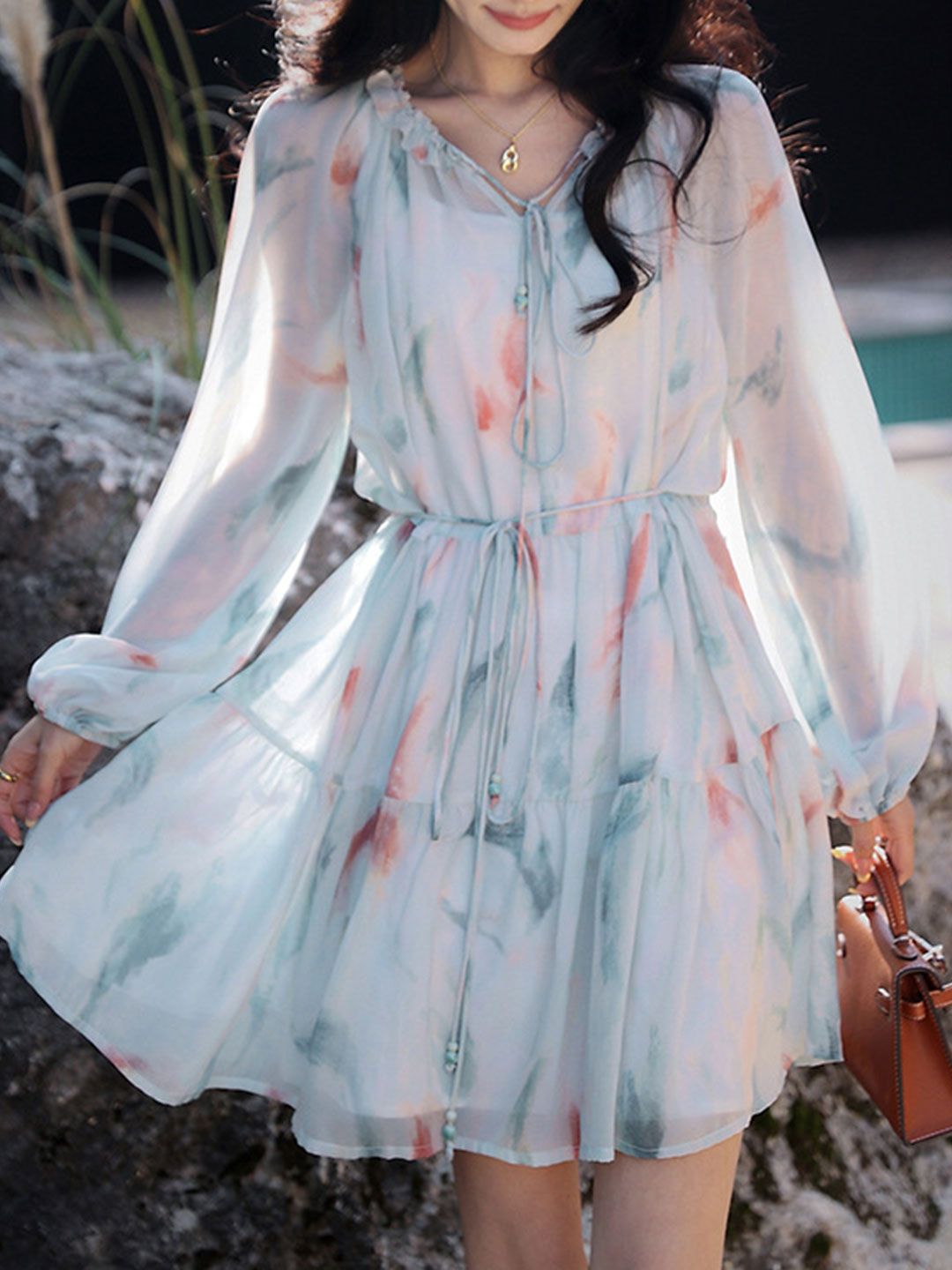 long sleeve midi dress Thats So Fetch | Reerdon Long Sleeve Midi Dress | Charcoal main image 0