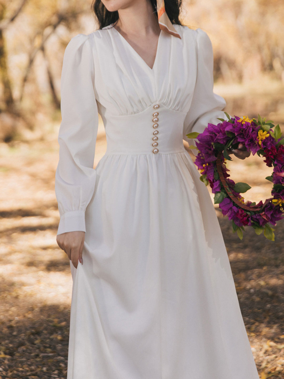 Fanny French Style White Dress