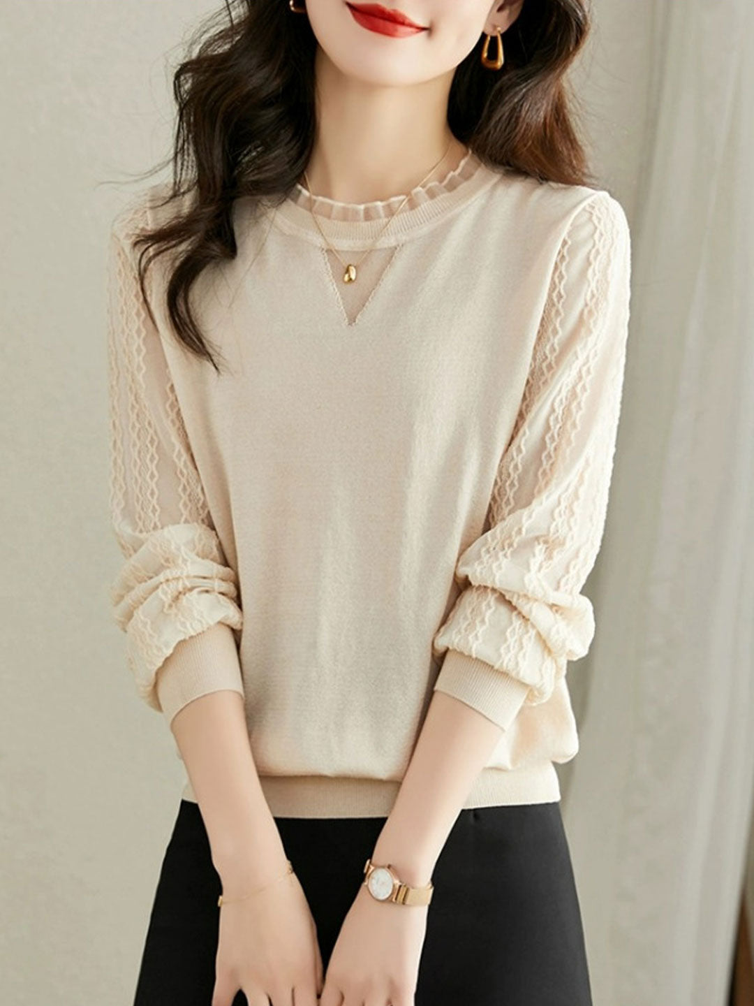 LACE UP SIDE BLOUSE ABINGDON PALACE