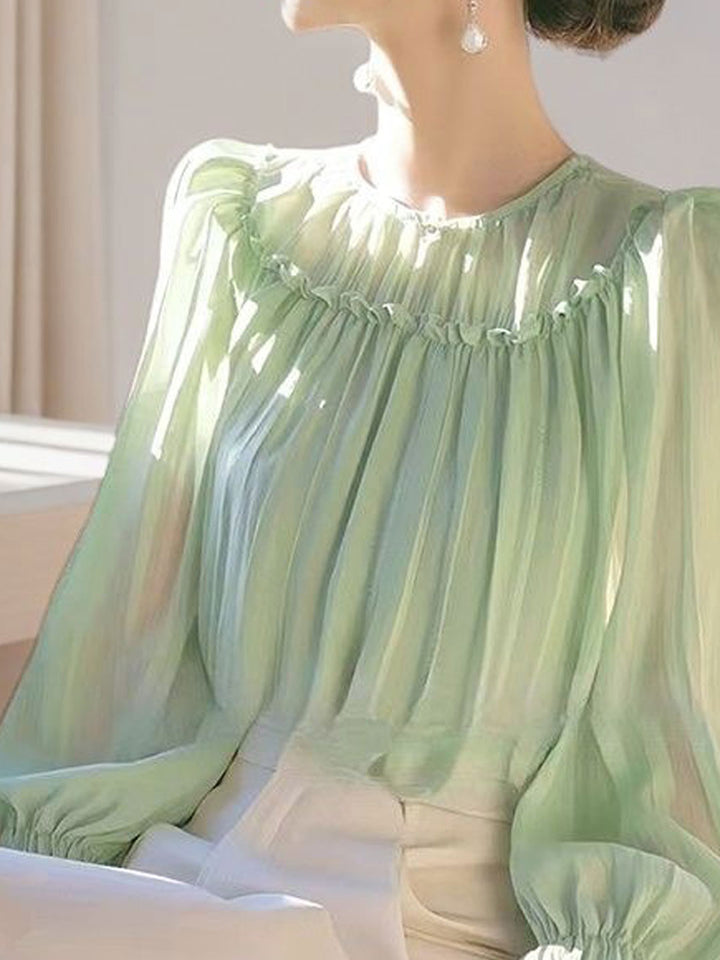 Emma Vacation Auricular Striped Blouse