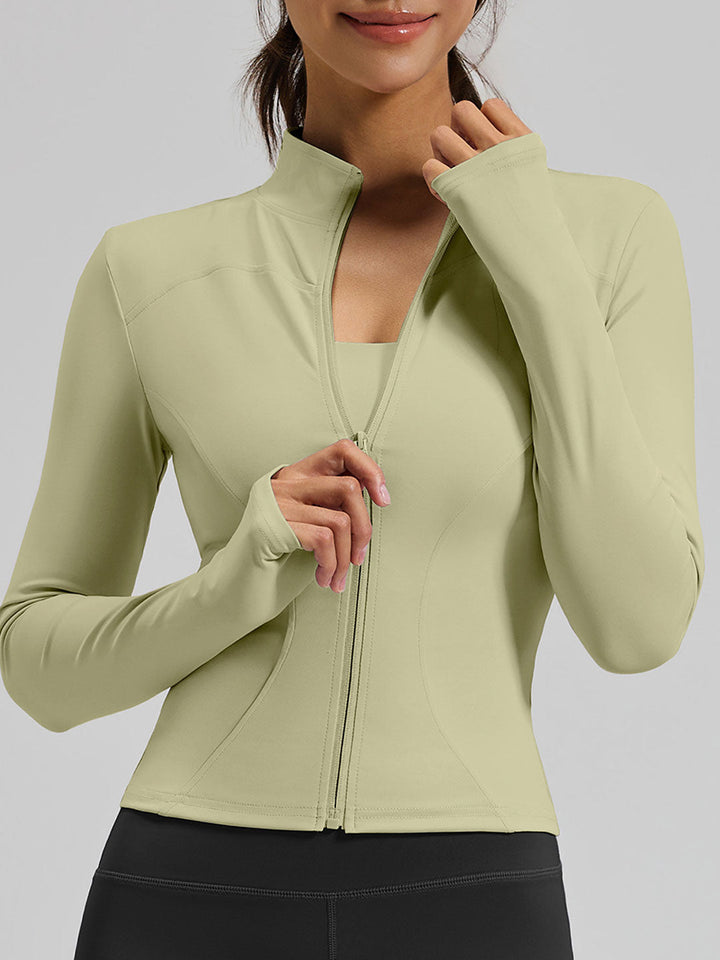 Classic Slim Fit Lightweight Yoga Athletic Jacket