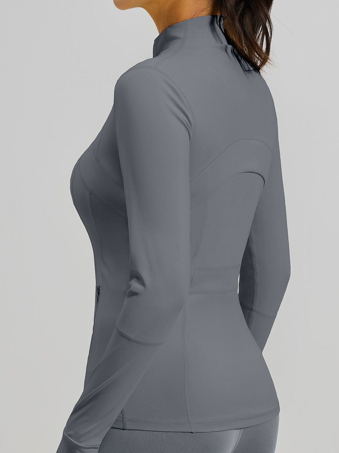 Slim Fit Yoga Athletic Jackets With Pockets