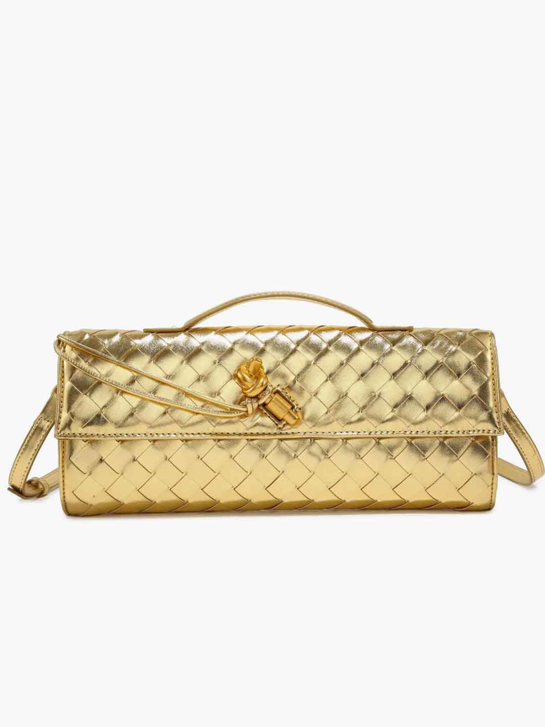 Baguette Shoulder Messenger Woven Bag