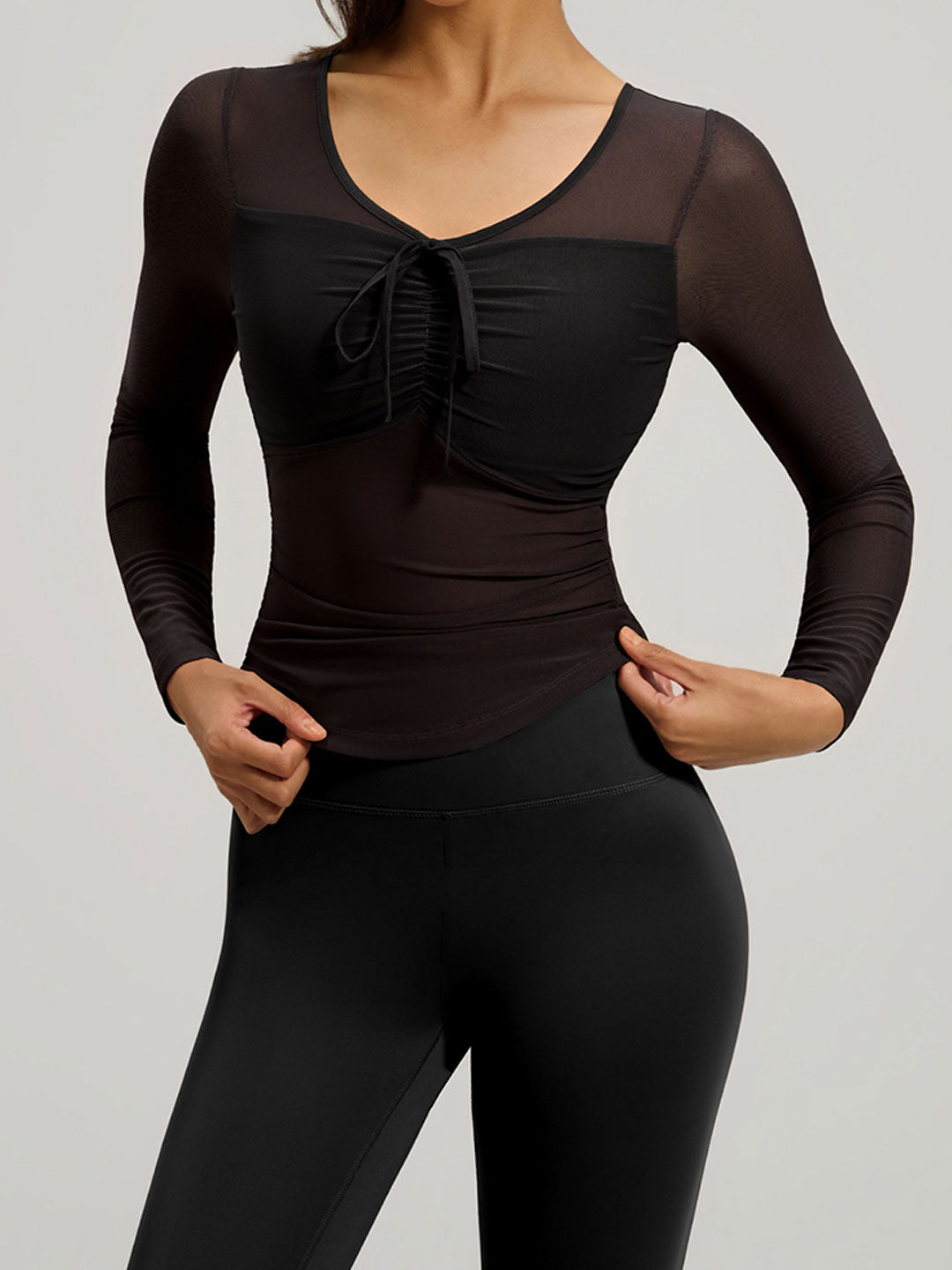 Slim Mesh Running Yoga Set