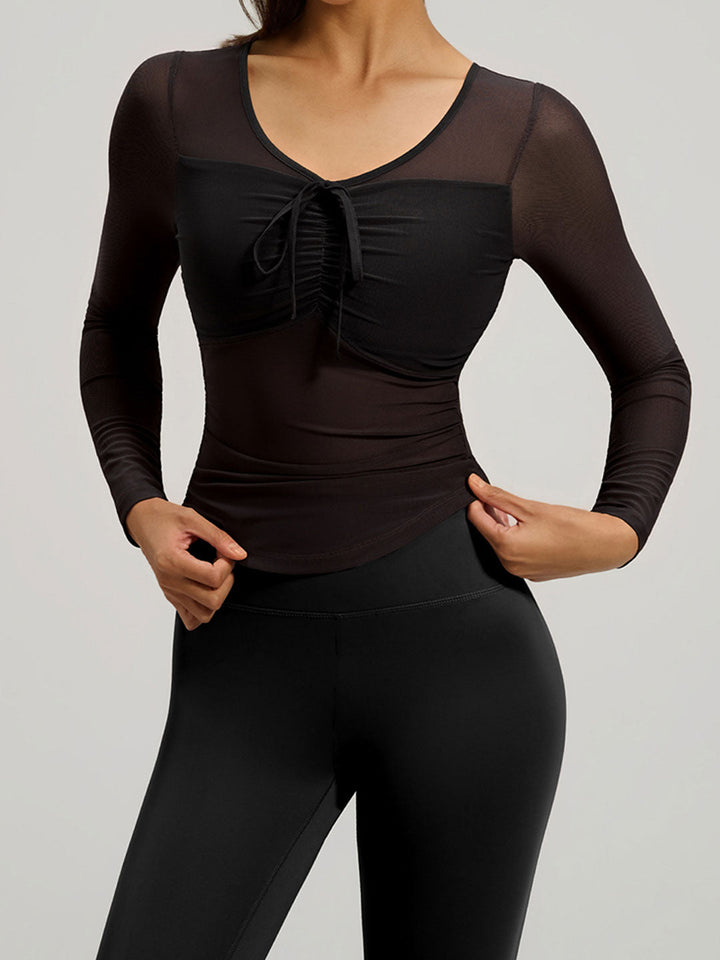 Slim Mesh Running Yoga Set