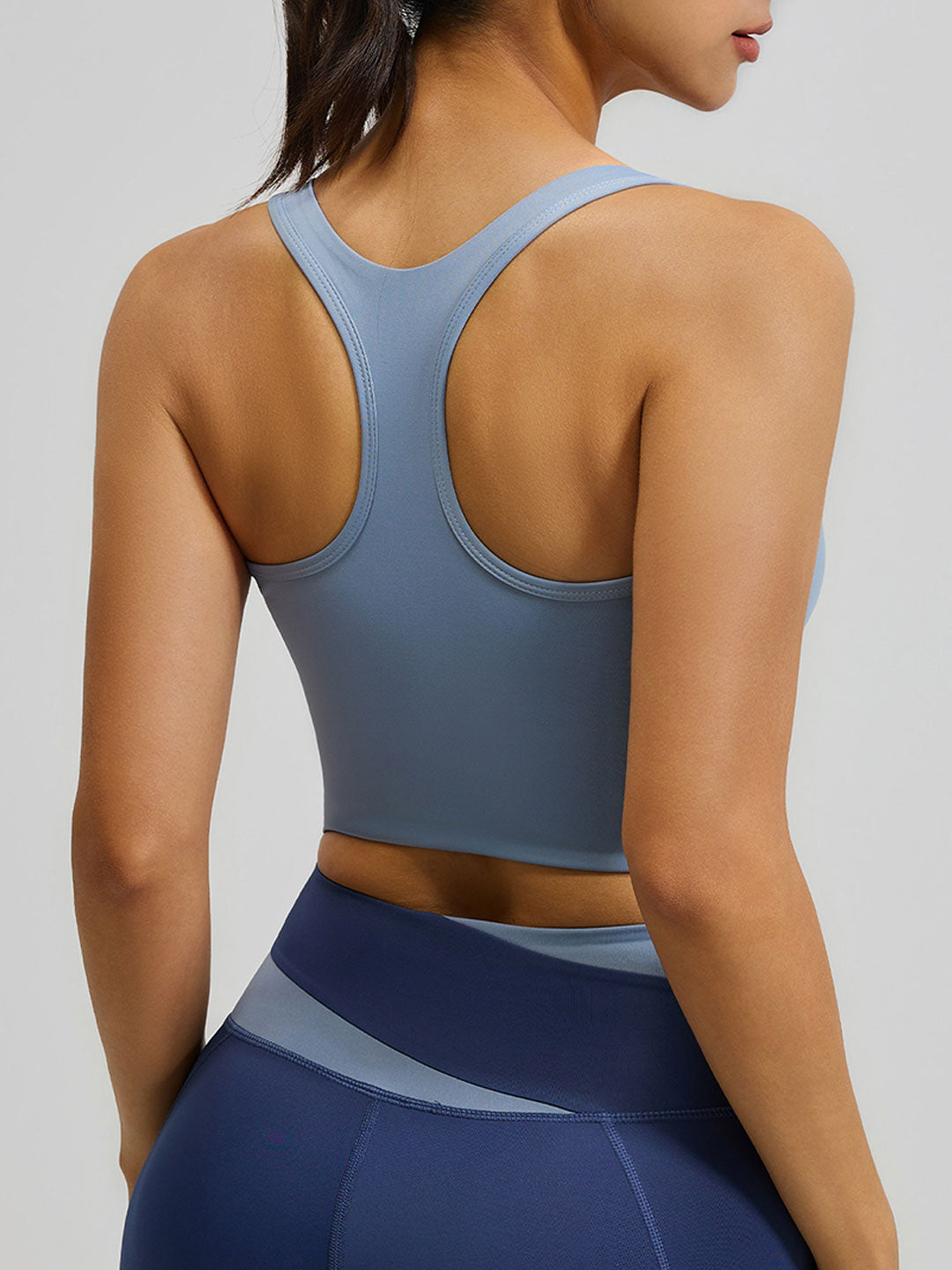 Color-Blocked Sports Yoga Bra
