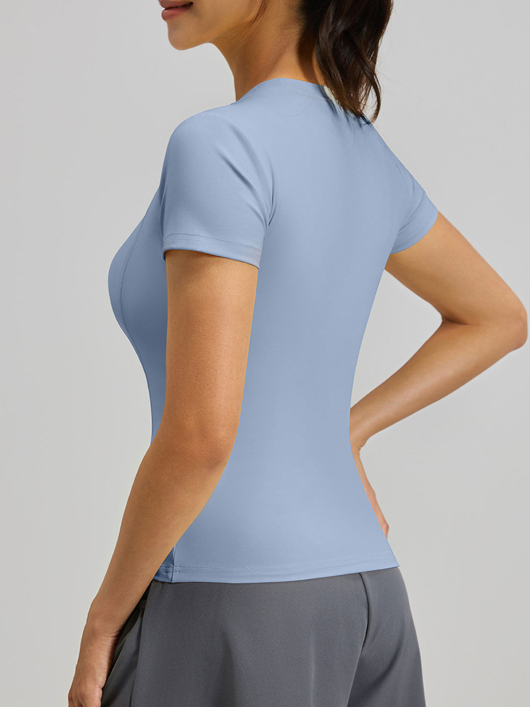 Square Neck Yoga Running Training Top