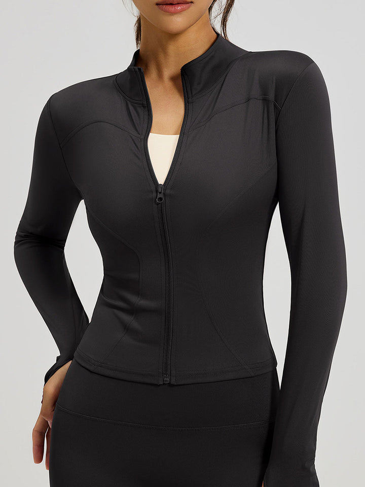 Classic Slim Fit Lightweight Yoga Athletic Jacket