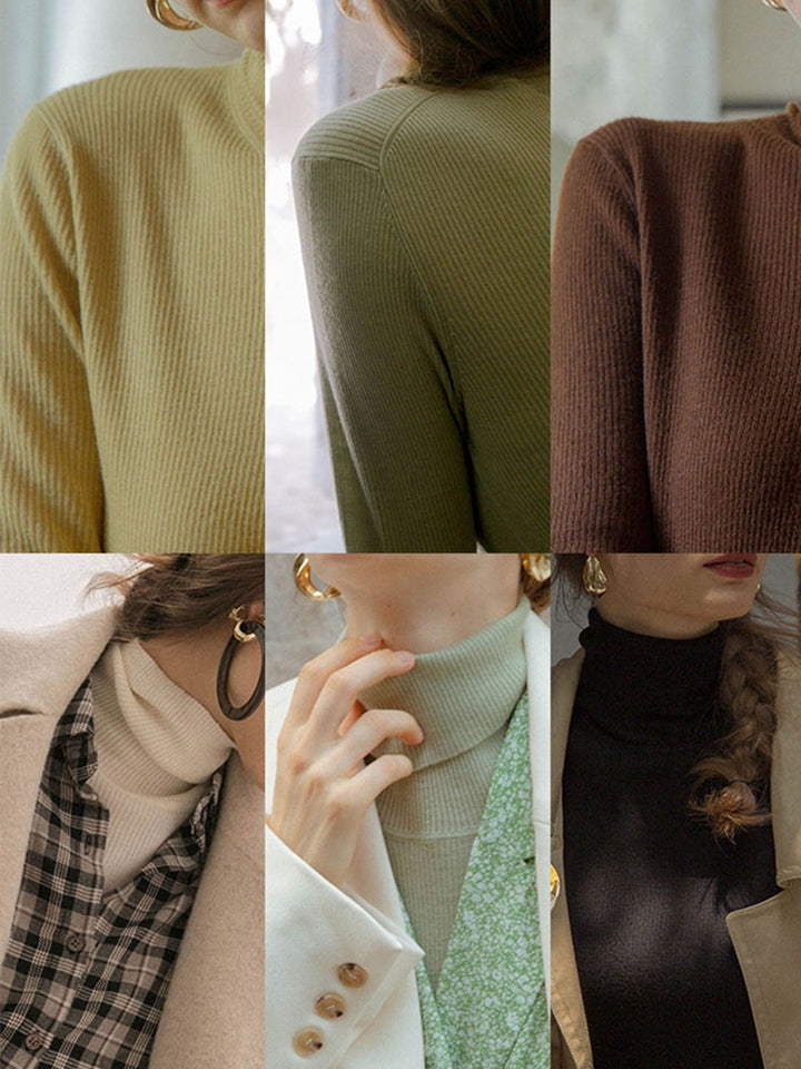 Teresa Classic Turtleneck Bottoming Knitwear