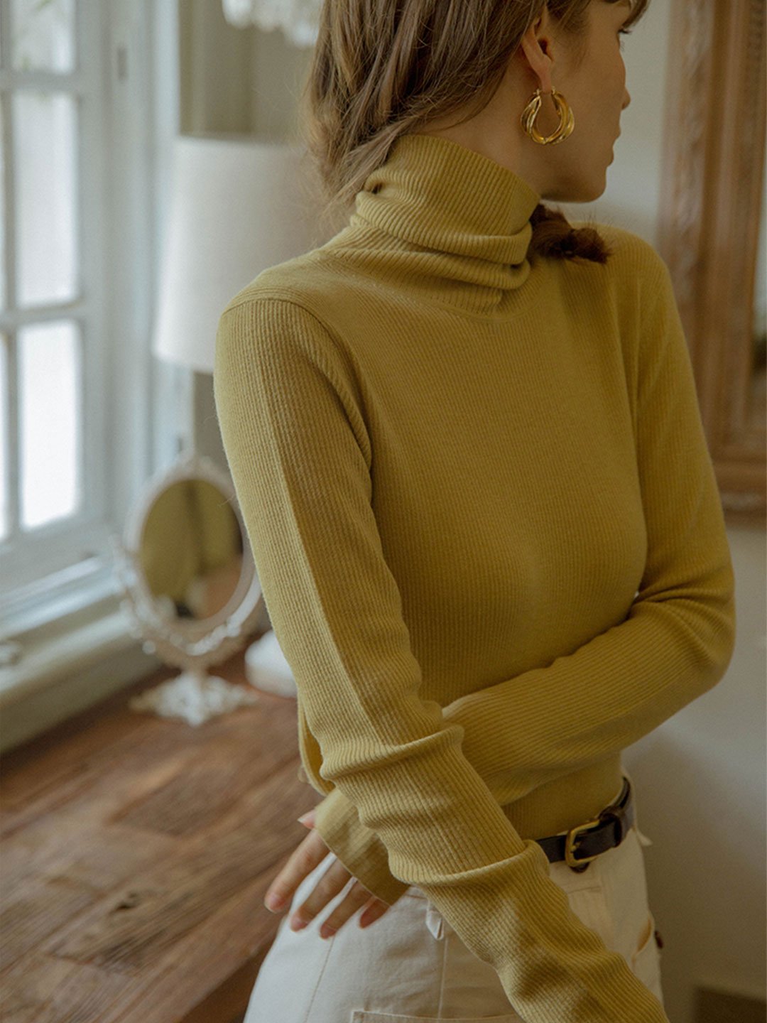 Teresa Classic Turtleneck Bottoming Knitwear