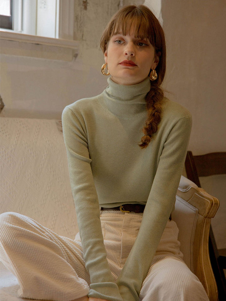 Teresa Classic Turtleneck Bottoming Knitwear