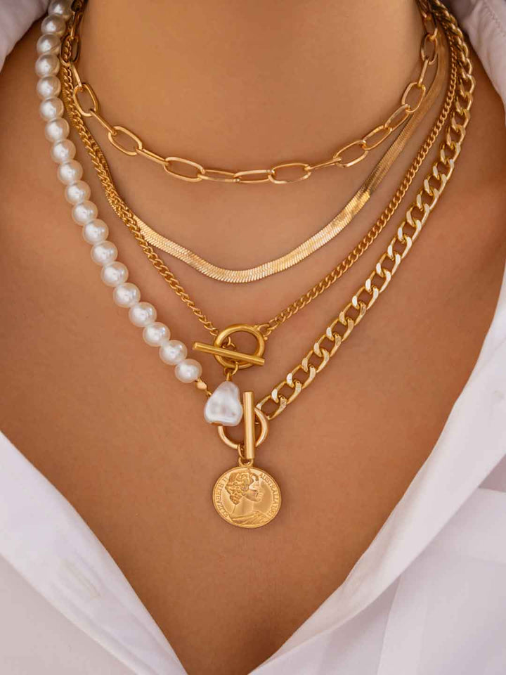 Baroque Shaped Pearl Necklace