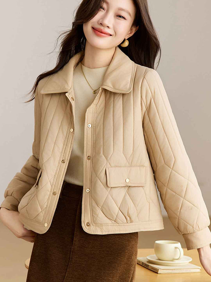Madison Classic Lapel Diamond Winter Coat