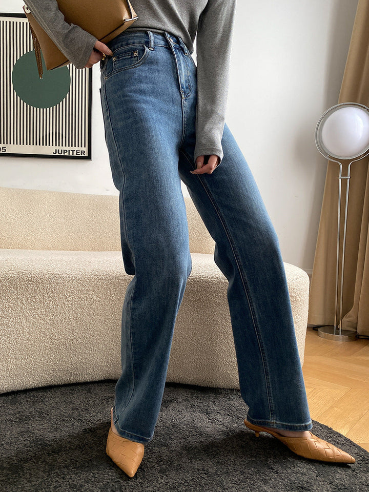 Chloe Classic High-Waisted Wide Leg Jeans