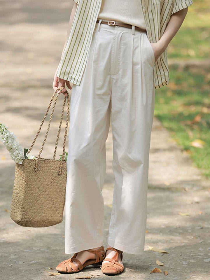 Layla Loose Straight Wide-Leg Pants
