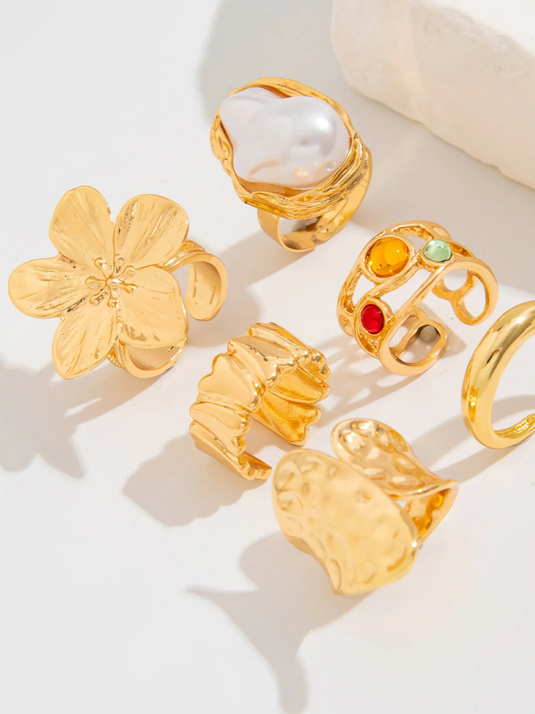 Six-Piece Statement Ring Set