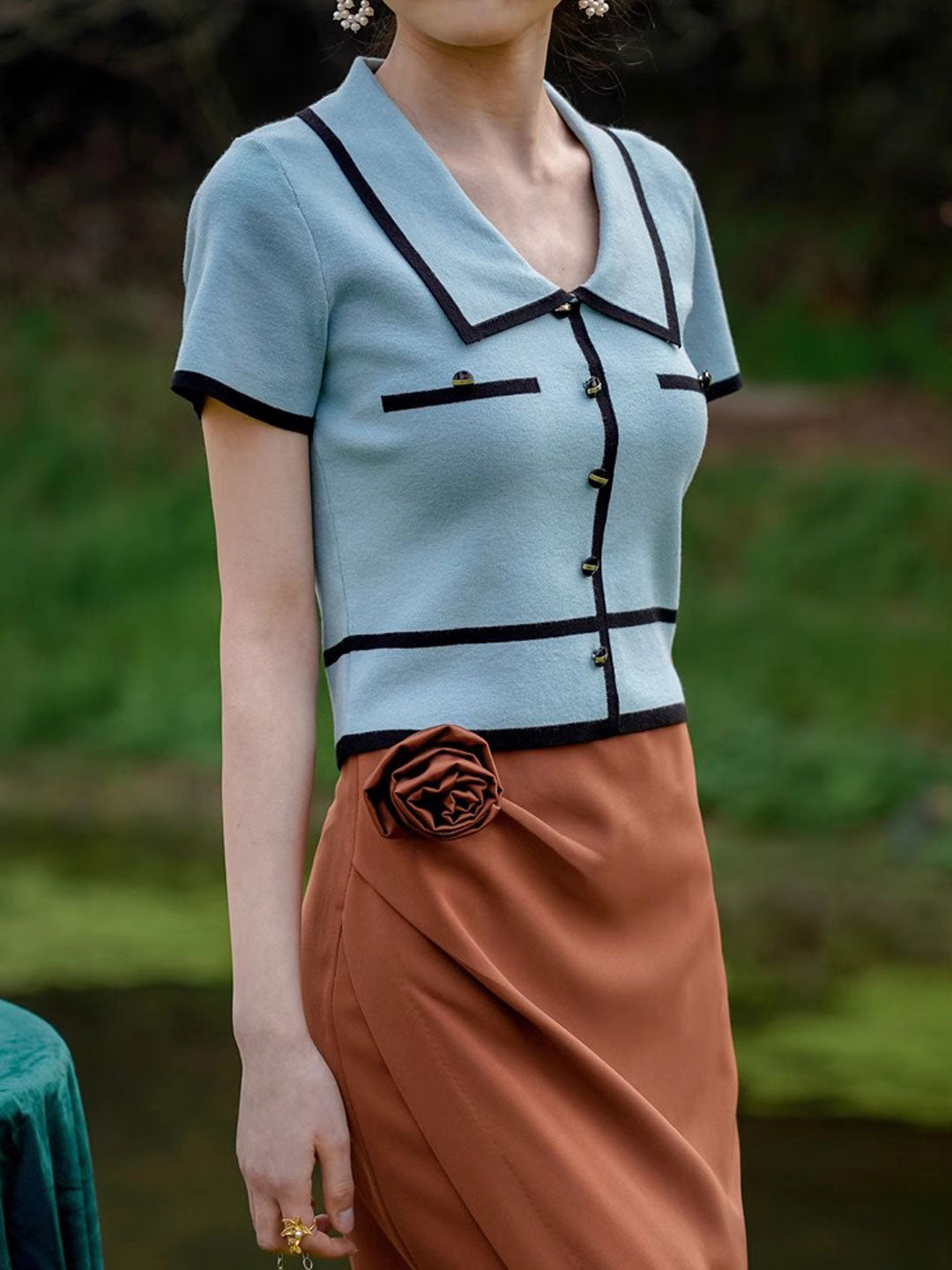 Payton Classic Polo Contrasted Knitted Cardigan