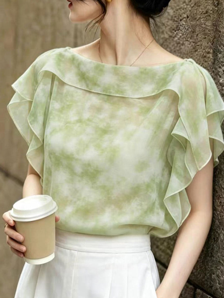 Brianna Elegant Off-Shoulder Ruffle Top