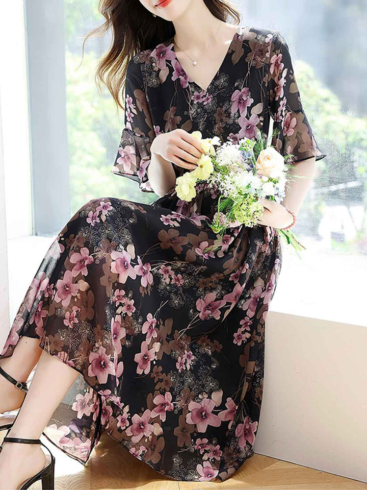Alexis Daily V-Neck Printed Dress