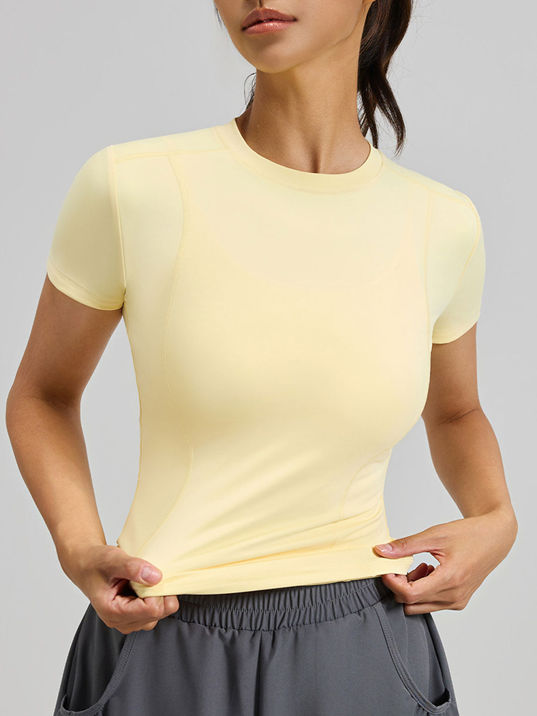 Square Neck Yoga Running Training Top