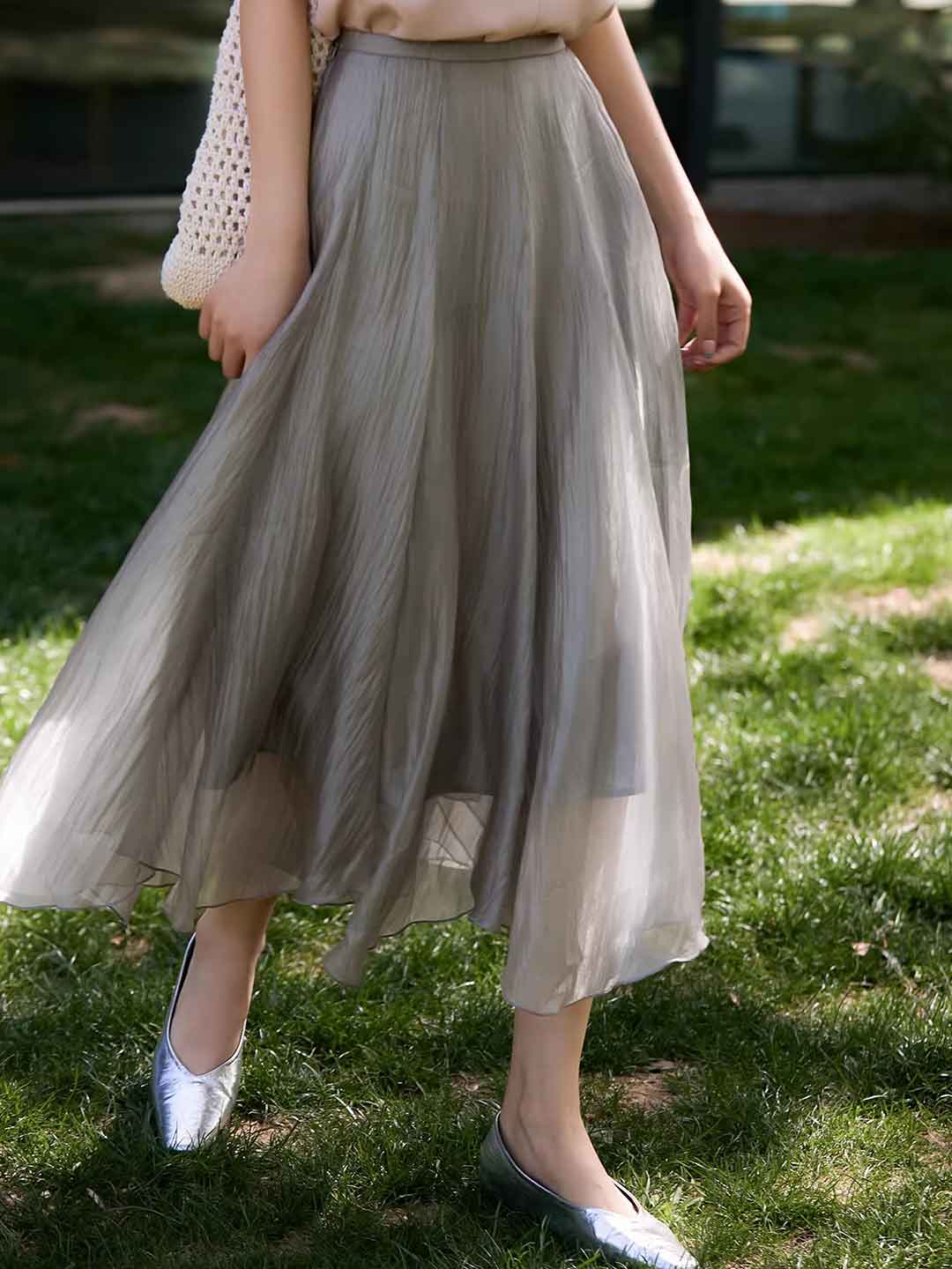 Hailey Summer Wavy Hem Irregular Skirt