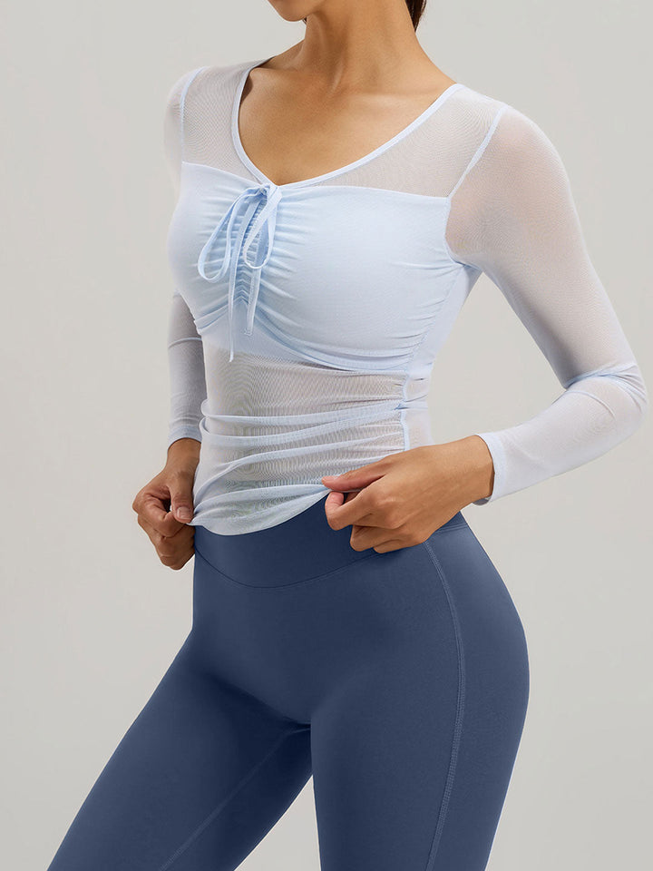 Slim Mesh Running Yoga Set