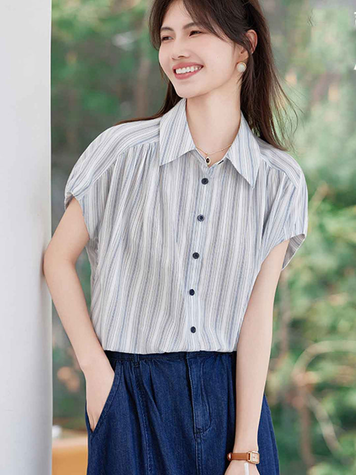 Rachel Casual Contrasted Striped Shirt
