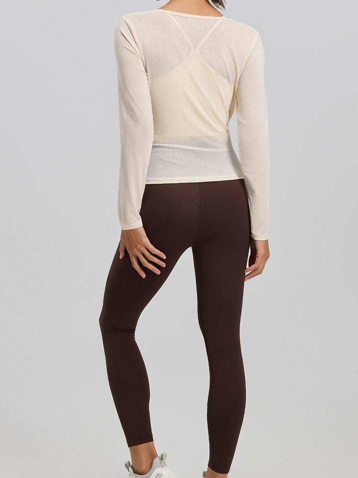 Slim Mesh Running Yoga Set