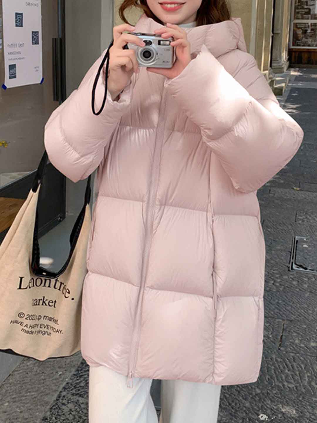 Natalie Classic Solid Color Winter Coat