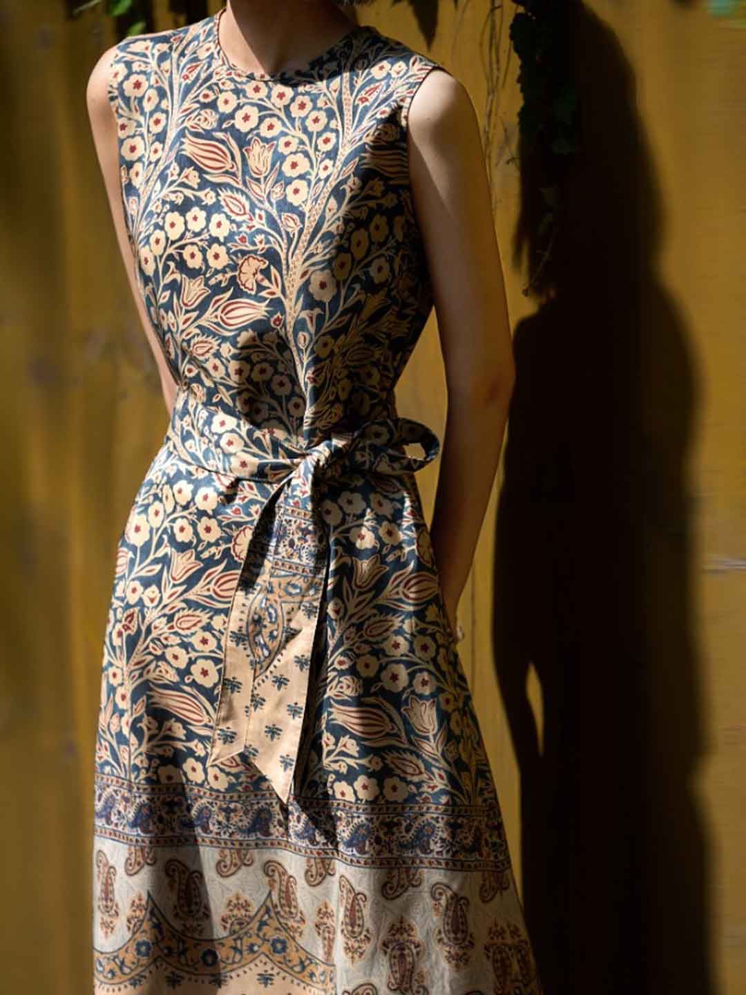 Arianna Vacation Crew Neck Printed Dress