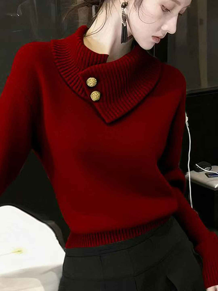 Bella Classic Turtleneck Winter Knitted Sweater