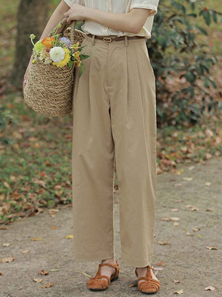 Layla Loose Straight Wide-Leg Pants