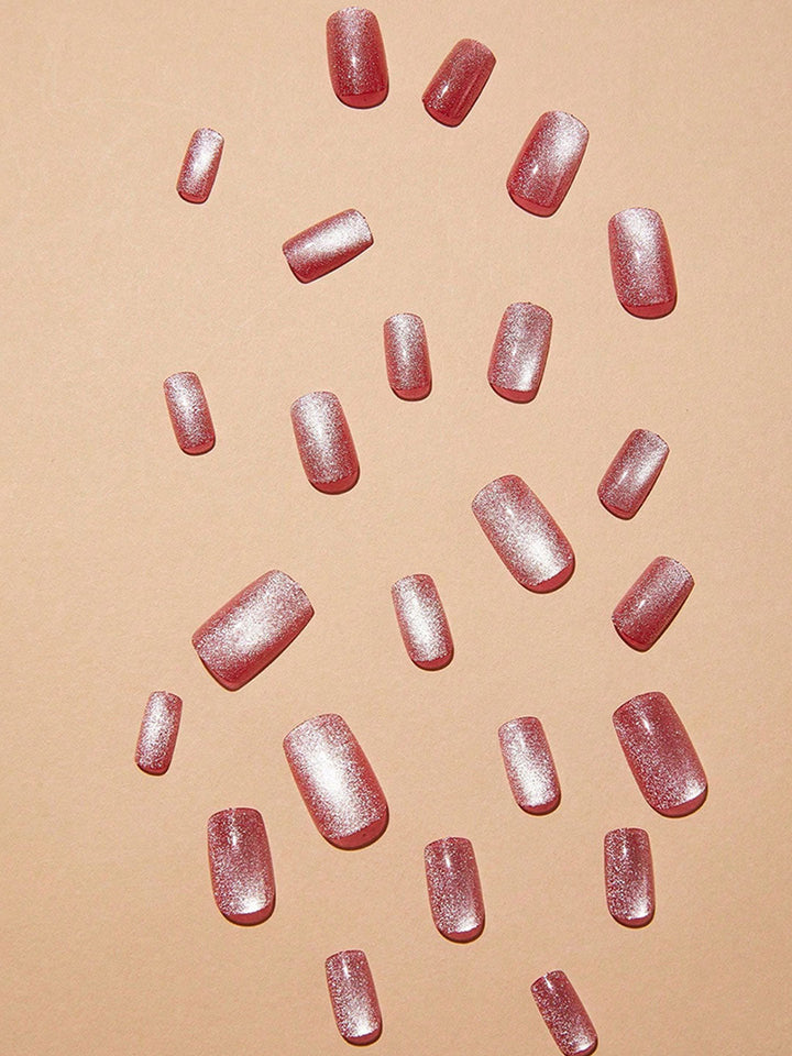 24 Pcs Removable Shiny Cat Eye Nail Stickers