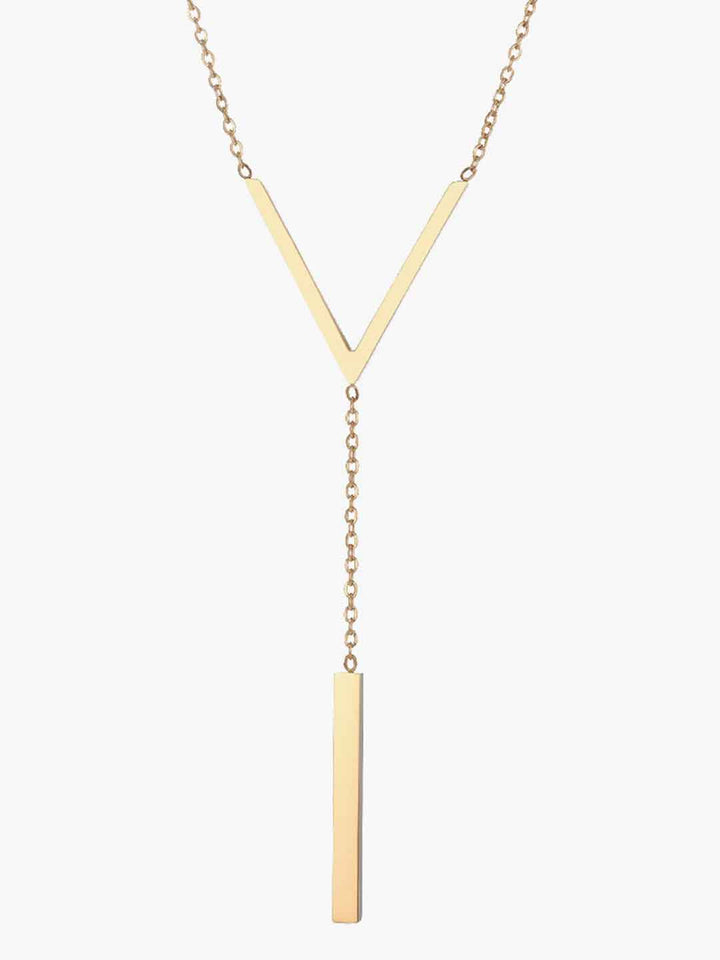 V Shape Pendant Necklace