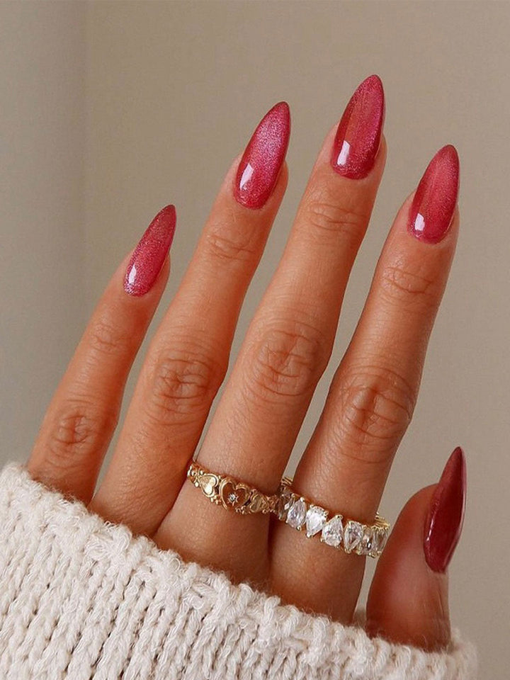 24 Pcs Removable Shiny Cat Eye Nail Stickers