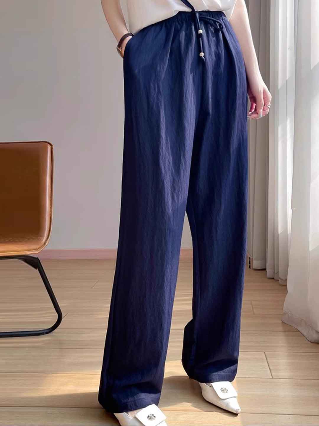 Camila Casual Draped Wide Pants