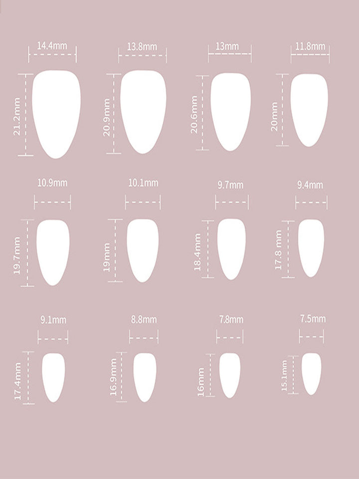 24 Pcs Full Waterproof Removable Nail Stickers