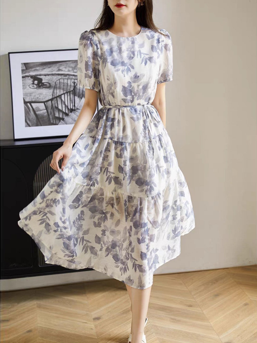 Madison Vacation Swirled Printed Dress