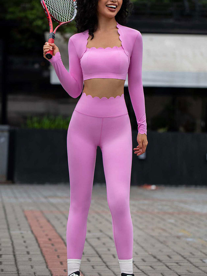 Square Neck Pilates Running Training Top