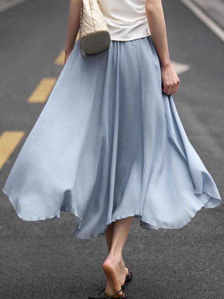 Peyton Daily Solid Color A-Line Skirt