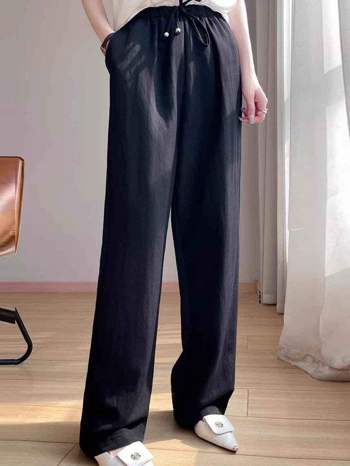 Camila Casual Draped Wide Pants
