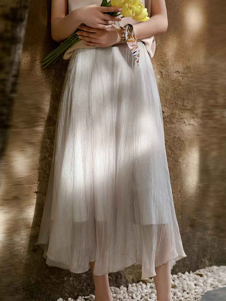 Hailey Summer Wavy Hem Irregular Skirt