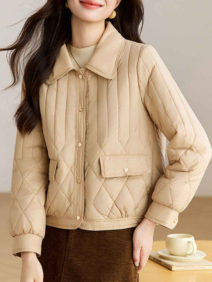 Madison Classic Lapel Diamond Winter Coat