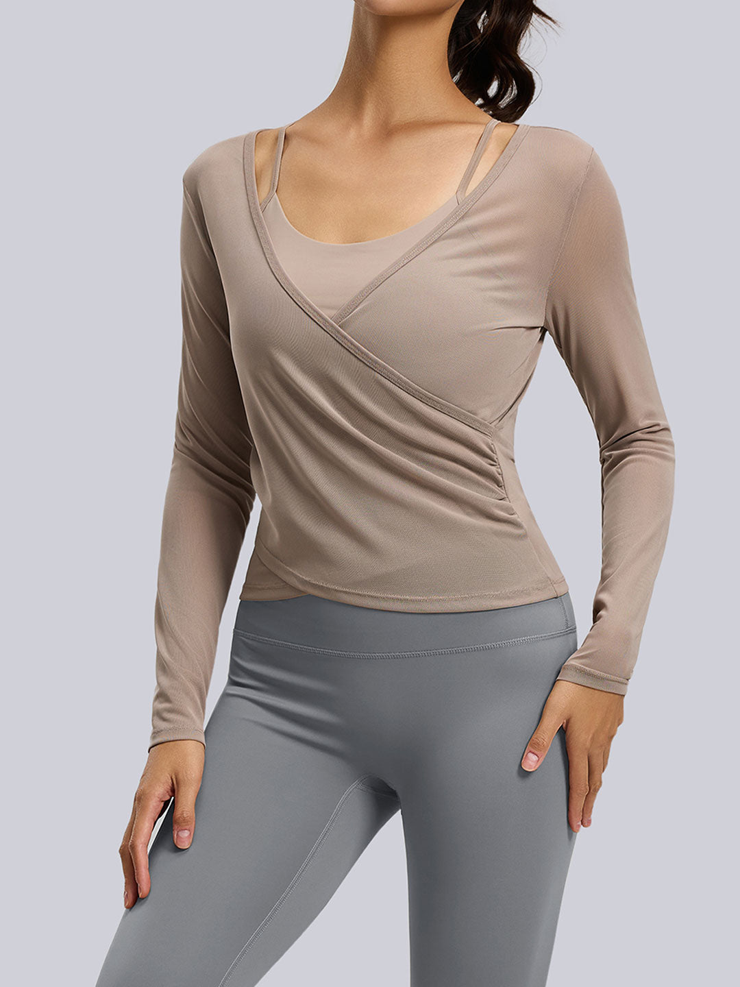 Slim Mesh Running Yoga Set