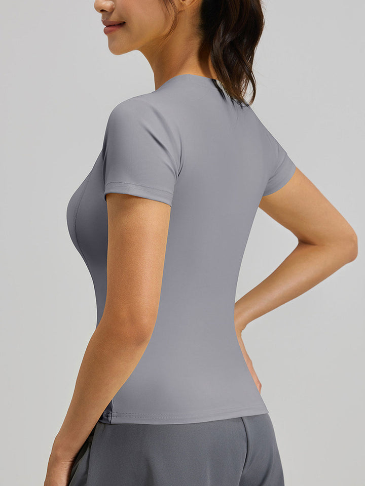 Square Neck Yoga Running Training Top
