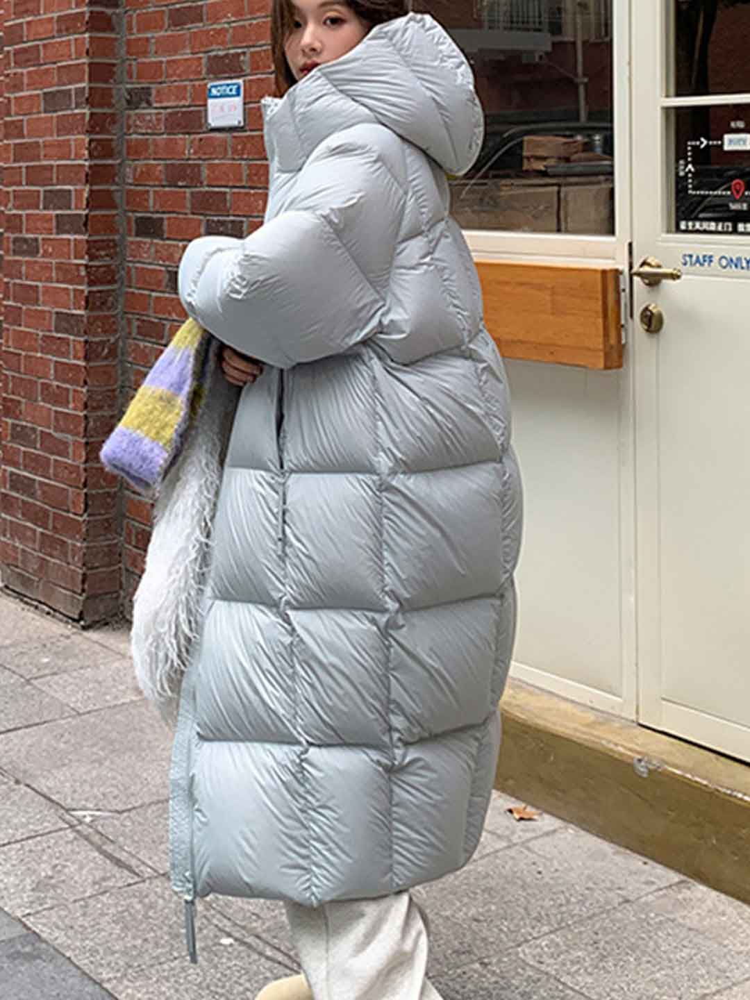 Ella Loose Winter Winter Hooded Coat