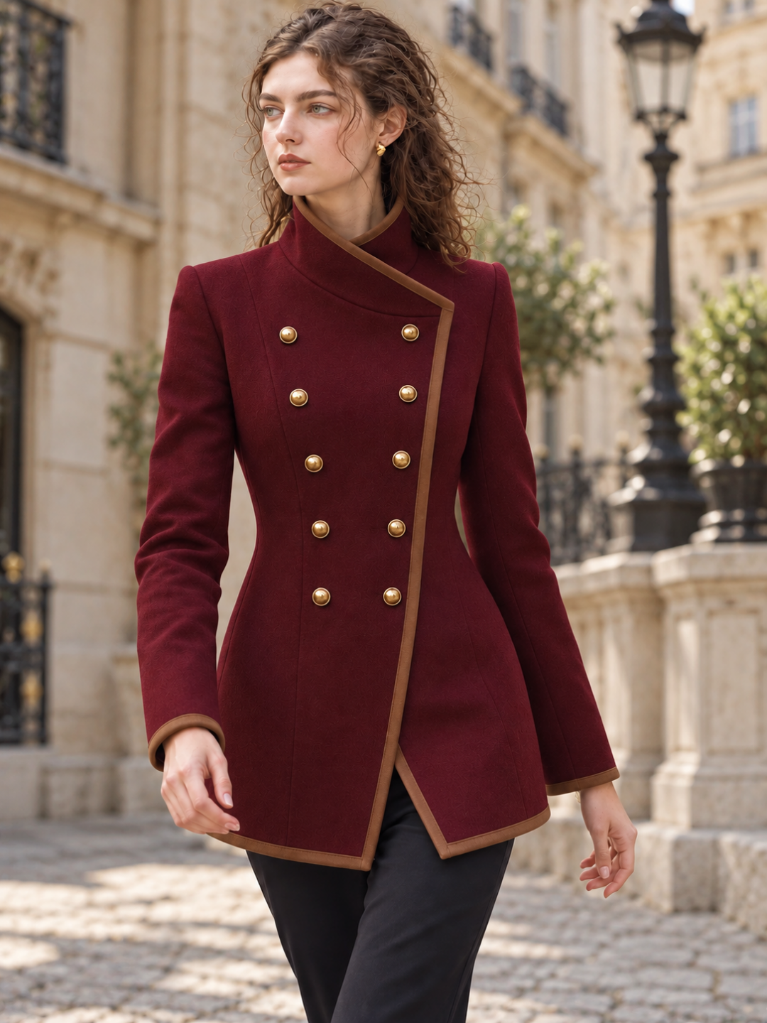 Double-breasted Mid-length Coat