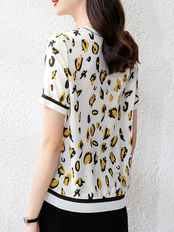 Chloe Daily Crew Neck Printed Top