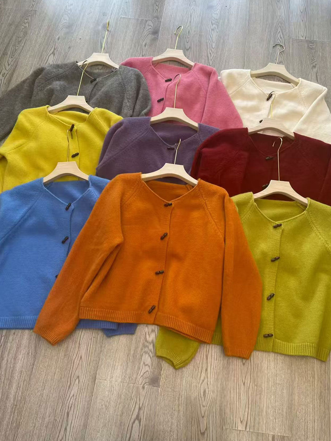 Zoe Loose Crew Neck Duffle Knitted Cardigan