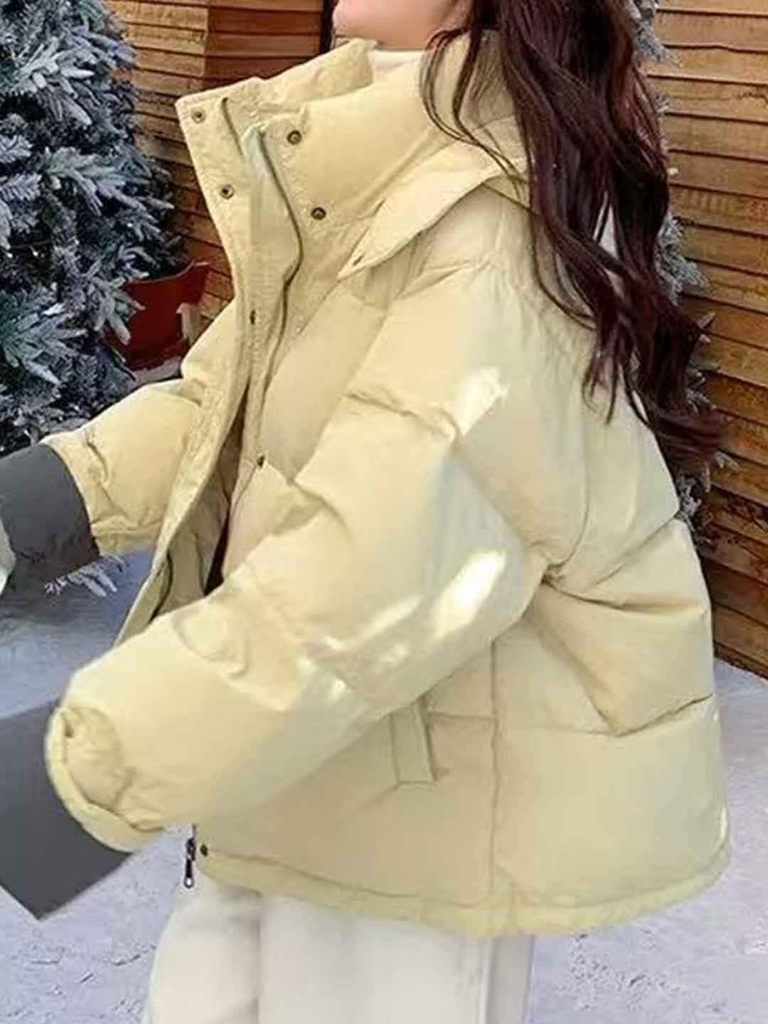 Mia Classic Solid Color Winter Coat